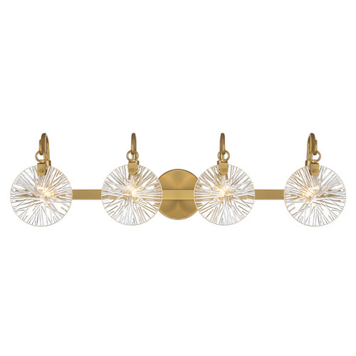 Savoy House - 8-3981-4-322 - Four Light Bathroom Vanity - Addison - Warm Brass