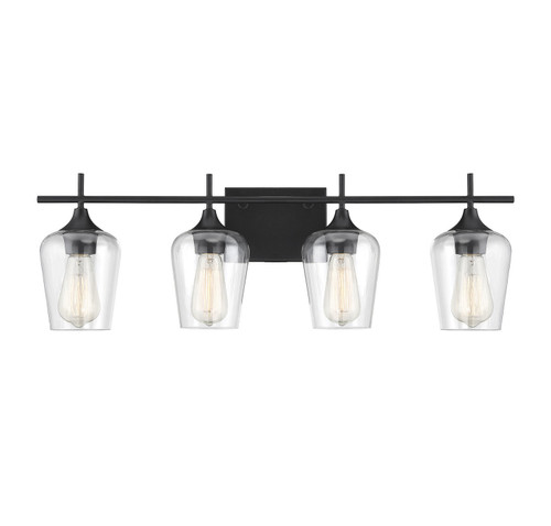 Savoy House - 8-4030-4-BK - Four Light Bath Bar - Octave - Black