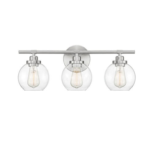 Savoy House - 8-4050-3-SN - Three Light Bath Bar - Carson - Satin Nickel