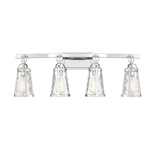 Savoy House - 8-560-4-11 - Four Light Bath Bar - Albany - Polished Chrome