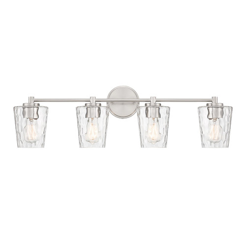 Savoy House - 8-5606-4-SN - Four Light Bathroom Vanity - Ballas - Satin Nickel
