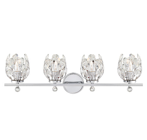 Savoy House - 8-6601-4-11 - Four Light Bathroom Vanity - Moreno - Chrome