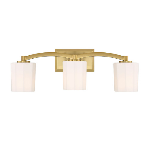 Savoy House - 8-7710-3-322 - Three Light Bathroom Vanity - Whitney - Warm Brass