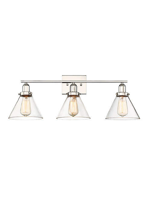 Savoy House - 8-9130-3-109 - Three Light Bath Bar - Drake - Polished Nickel