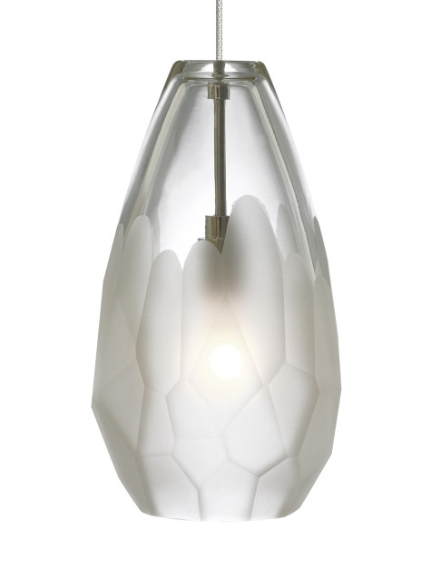 Visual Comfort Modern - 700FJBRLFS-LEDS930 - LED Pendant - Briolette - Satin Nickel