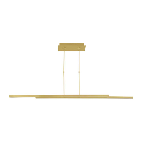 Visual Comfort Modern - 700LSSTG260NB-LED927 - LED Linear Suspension - Stagger - Natural Brass