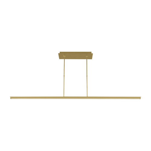 Visual Comfort Modern - 700LSSTG72NB-LED927 - LED Linear Suspension - Stagger - Natural Brass