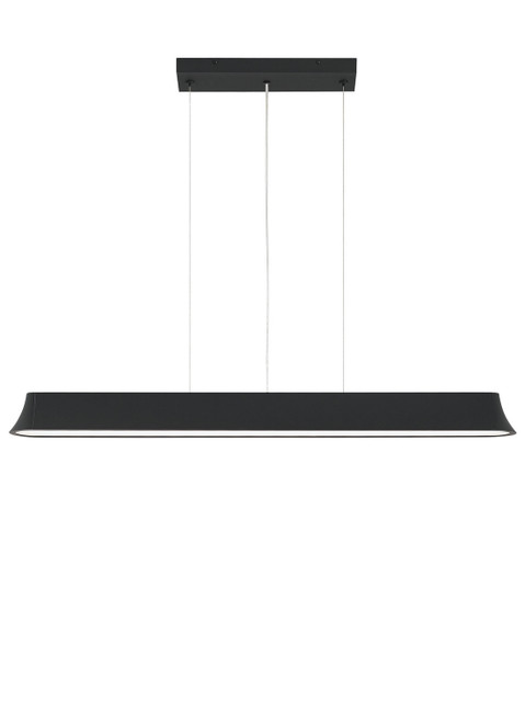 Visual Comfort Modern - 700LSZHN49B-LED277 - LED Linear Suspension - Zhane - Black Rubberized