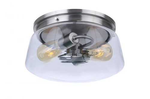 Craftmade - ZA3837-SA - Two Light Outdoor Flush Mount - Laclede - Satin Aluminum