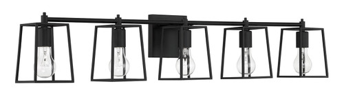 Craftmade - 12141FB5 - Five Light Vanity - Dunn - Flat Black