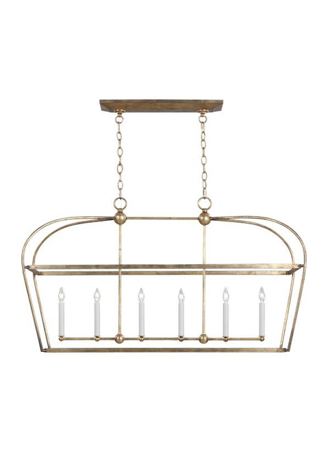 Visual Comfort Studio - CC1216ADB - Six Light Chandelier - Stonington - Antique Gild
