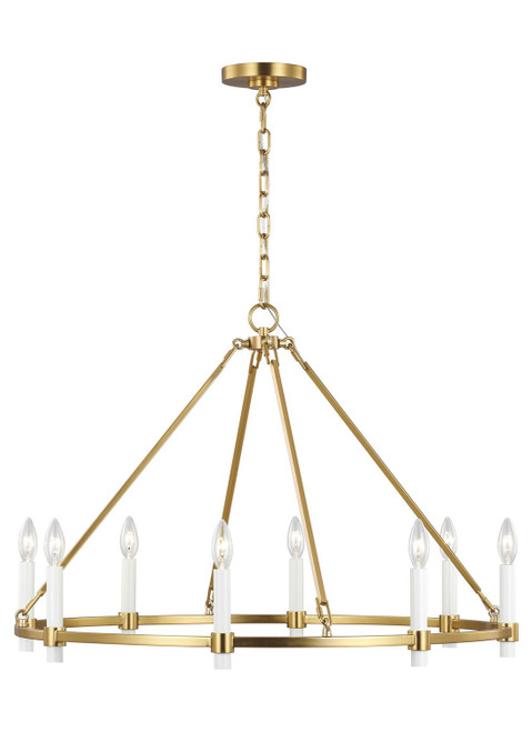 Visual Comfort Studio - CC1458BBS - Eight Light Chandelier - Marston - Burnished Brass