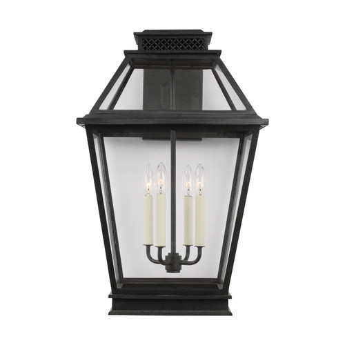 Visual Comfort Studio - CO1044DWZ - Four Light Outdoor Wall Lantern - Falmouth - Dark Weathered Zinc