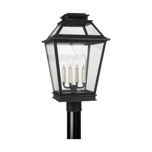 Visual Comfort Studio - CO1064DWZ - Four Light Post Lantern - Falmouth - Dark Weathered Zinc
