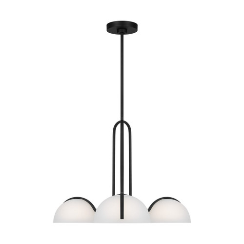Visual Comfort Studio - KC1133MBK - Three Light Chandelier - Nido - Midnight Black