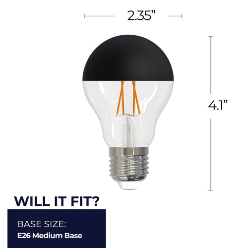 Bulbrite - 776833 - Light Bulb - 2 - Half Black