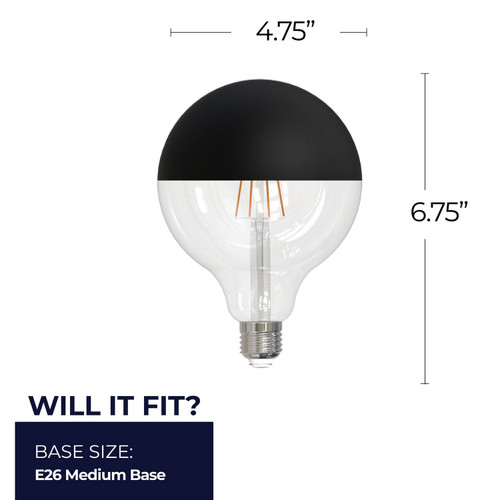 Bulbrite - 776836 - Light Bulb - 2 - Half Black