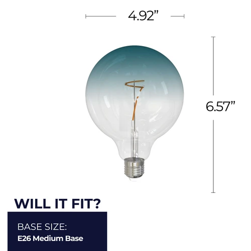 Bulbrite - 776998 - Light Bulb - 8 - Clear/Blue