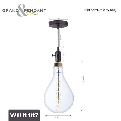 Bulbrite - 810165 - Pendant - Builder Fixtures - Clear