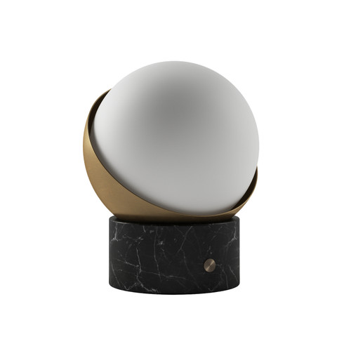 Bulbrite - k70701 - Cordless - Indoor - Black Marble / Brushed Brass