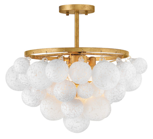 Fredrick Ramond - FR41563DA - LED Semi-Flush Mount - Marabel - Distressed Brass