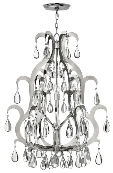 Fredrick Ramond - FR43352PSS - 12 Light Chandelier - Xanadu - Polished Stainless Steel