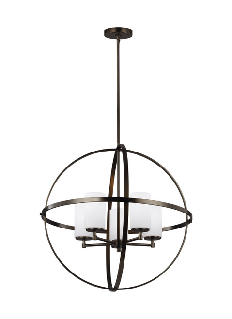 Generation Lighting - 3124605-778 - Five Light Chandelier - Alturas - Brushed Oil Rubbed Bronze