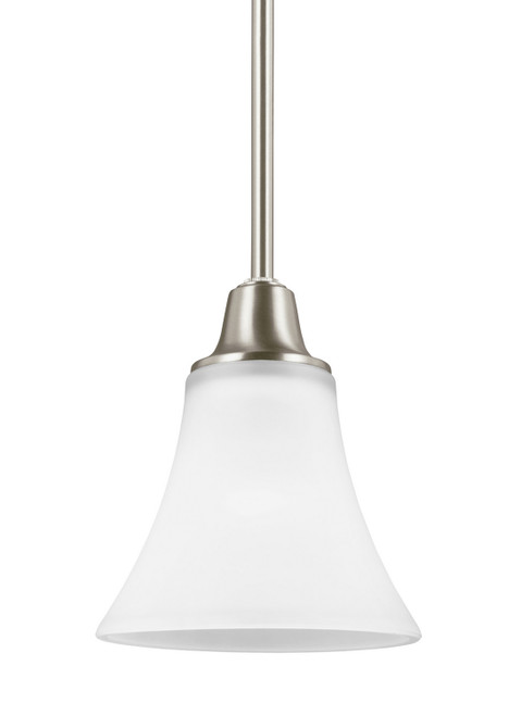 Generation Lighting - 6113201EN3-962 - One Light Mini-Pendant - Metcalf - Brushed Nickel