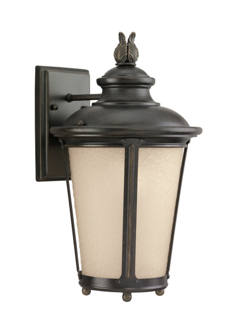 manufacturer_finish:Burled Iron|manufacturer_glass:Etched Hammered with Light Amber|light_source:LED|light_output:800.00lm|color_temperature:3000K|cri:90