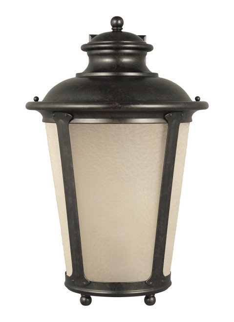 manufacturer_finish:Burled Iron|manufacturer_glass:Etched Hammered with Light Amber|light_source:LED|light_output:800.00lm|color_temperature:3000K|cri:90