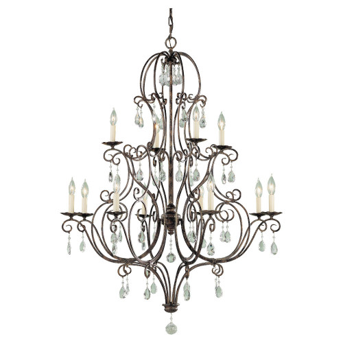 Generation Lighting - F1938/8+4MBZ - 12 Light Chandelier - Chateau - Mocha Bronze