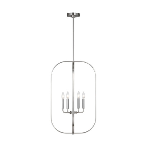 Generation Lighting - GLC1316BS - Six Light Chandelier - Loretto - Brushed Nickel