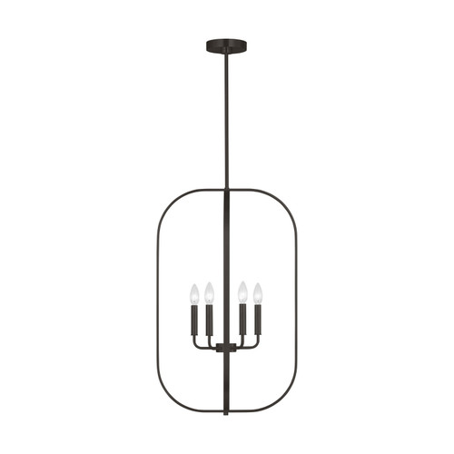 Generation Lighting - GLC1316MBK - Six Light Chandelier - Loretto - Midnight Black