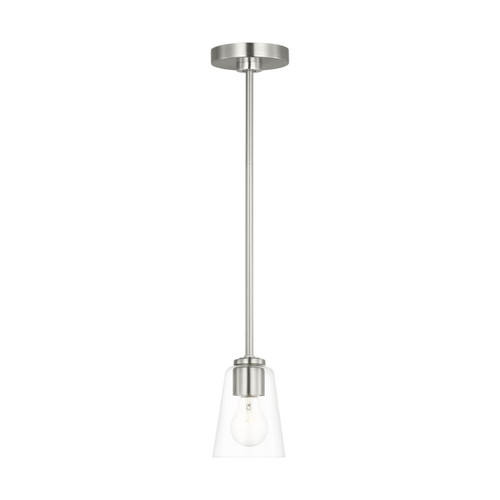 Generation Lighting - GLP1041BS - One Light Mini-Pendant - Miles - Brushed Nickel