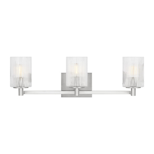 Generation Lighting - GLV1043EN/BS - Three Light Wall / Bath - Lando - Brushed Steel
