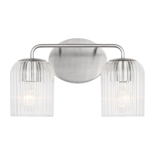 Generation Lighting - GLV1132BS - Two Light Vanity - Eisele - Brushed Nickel