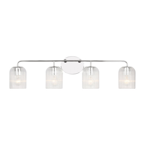 Generation Lighting - GLV1134CH - Four Light Vanity - Eisele - Chrome