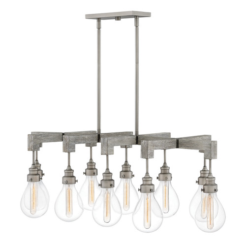 Hinkley - 3269PW - LED Linear Chandelier - Denton - Pewter