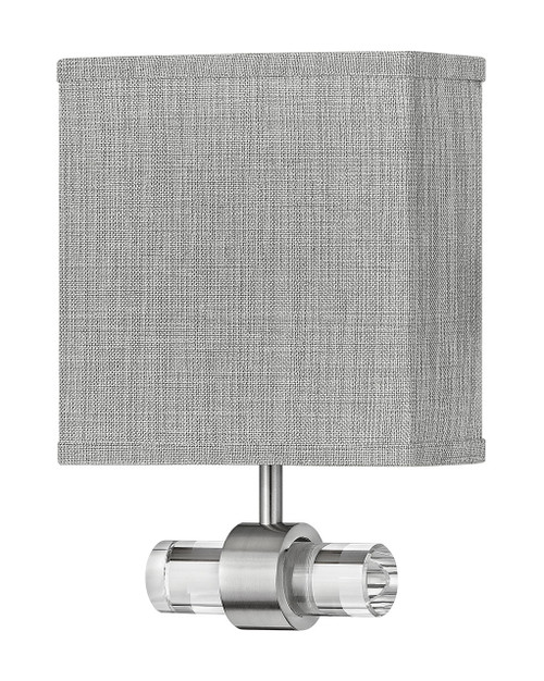 Hinkley - 41601BN - LED Wall Sconce - Luster Heathered Gray - Brushed Nickel