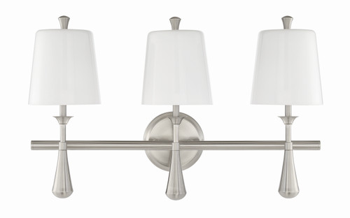 Craftmade - 57403-BNK - Three Light Vanity - Palmer - Brushed Polished Nickel