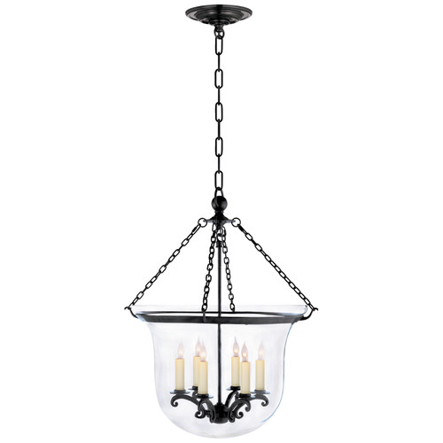 Visual Comfort Signature - CHC 2110BZ - Six Light Lantern - Country Bell Jar - Bronze