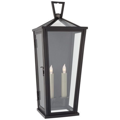 Visual Comfort Signature - CHO 2791BZ-CG - Two Light Wall Lantern - Darlana Outdoor - Bronze