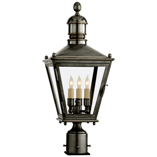 Visual Comfort Signature - CHO 7031BZ - Three Light Post Lantern - sussex3 - Bronze