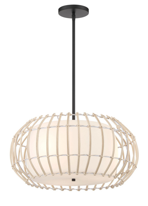 Minka-Lavery - 1105-66A - Three Light Pendant - Watermill by Robin Baron - Coal
