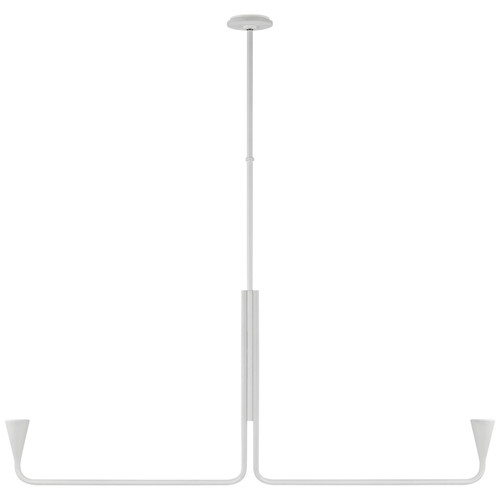 Visual Comfort Signature - KW 5642PW - LED Linear Chandelier - Brassica - Plaster White