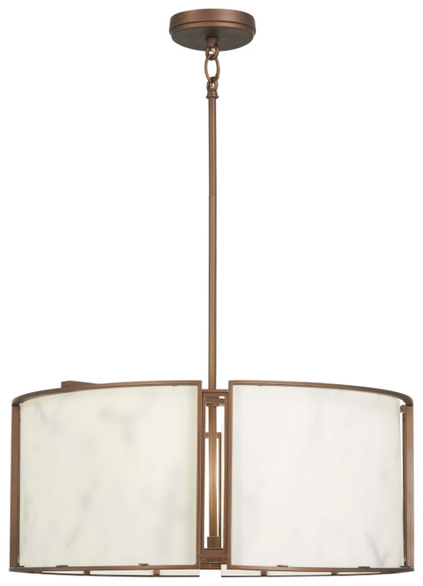 Minka-Lavery - 1676-755 - Six Light Pendant - Buchanan - Hellenic Bronze