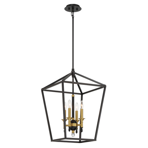 Minka-Lavery - 2103-726 - Four Light Pendant - Townhall - Coal And Soft Brass