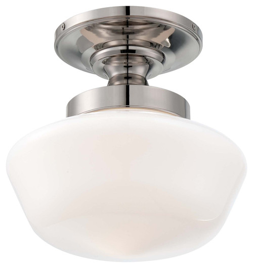 Minka-Lavery - 2255-613 - One Light Semi Flush Mount - Polished Nickel