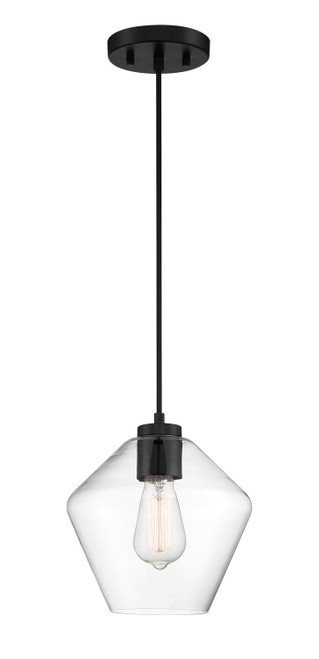 Minka-Lavery - 2337-66A - One Light Pendant - Clarity - Coal