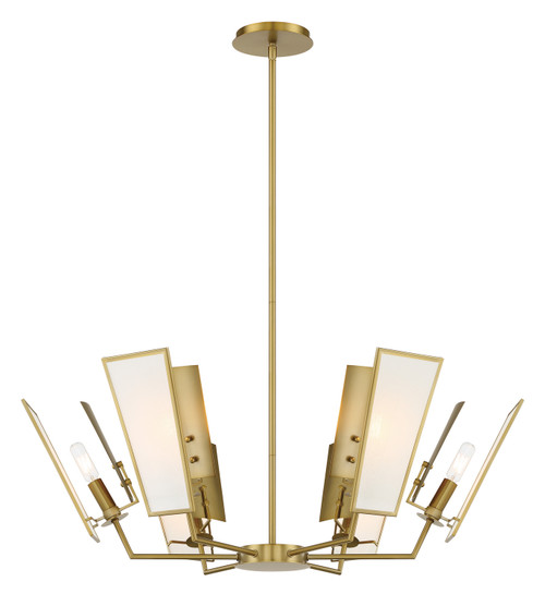 Minka-Lavery - 2676-695 - Six Light Chandelier - Ricochet - Soft Brass
